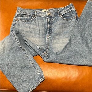 LOFT High Rise Wide Leg Jeans